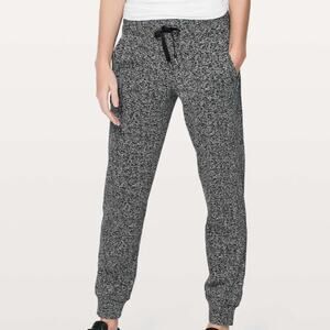 Lululemon Reconnect Jacquard Luon White Black 29" Ready To Rulu Pant 8